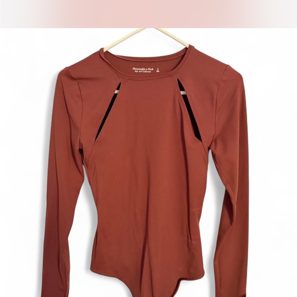 Brown Long Sleeve Women's Bodysuit